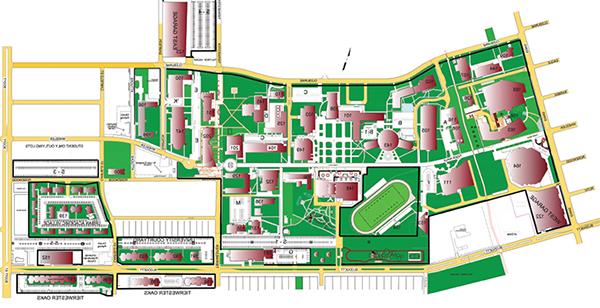 德克萨斯南方大学校园地图